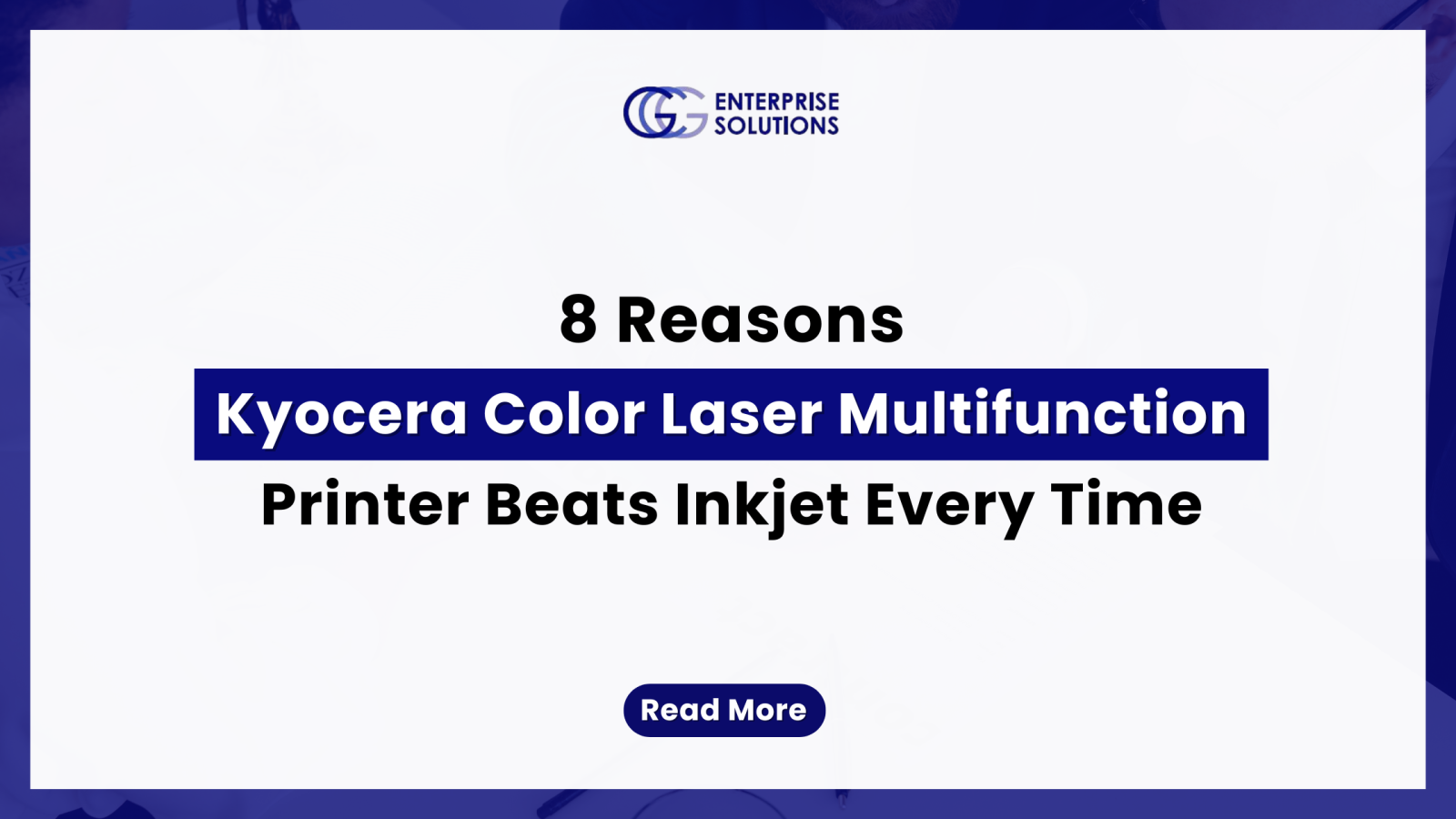 8 Reasons Kyocera Color Laser Multifunction Printer Beats Inkjet Every Time