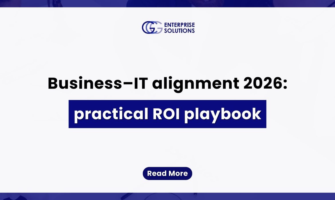 Business–IT Alignment 2026: Practical ROI Playbook — text-based blog image.