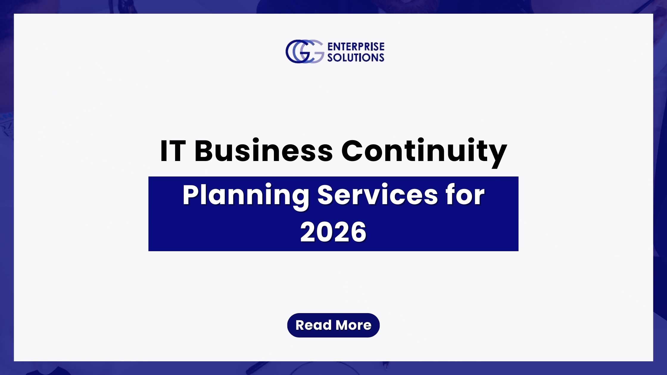 IT Business Continuity Planning Services for 2026 — text-based blog image.